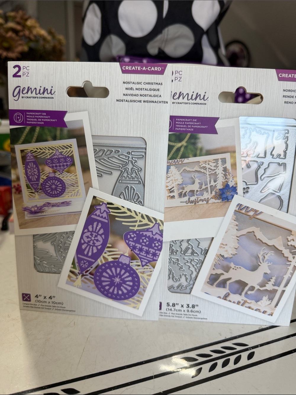 Crafters Companion Holiday Create-a-Card Die Sets